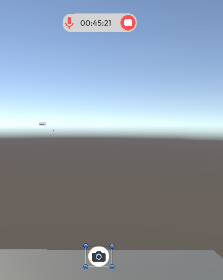 Camera button on feedback popup