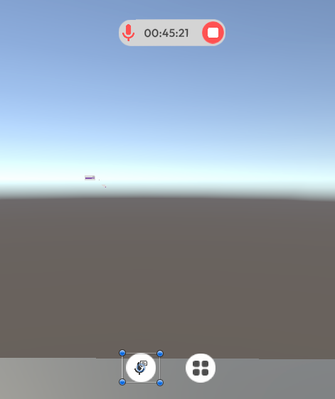 Mic button on feedback popup