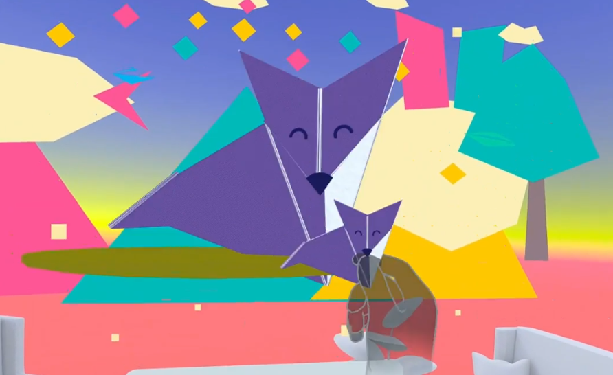 Fox Origami poster